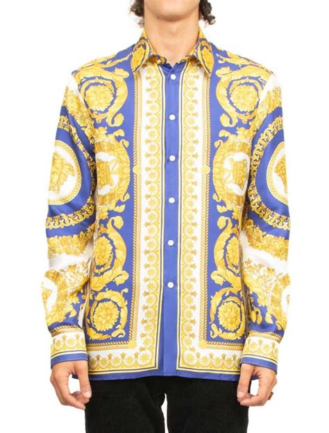 fake versace silk shirts for men|versace silk t shirt.